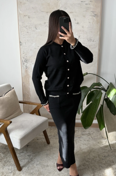 Amina set svart